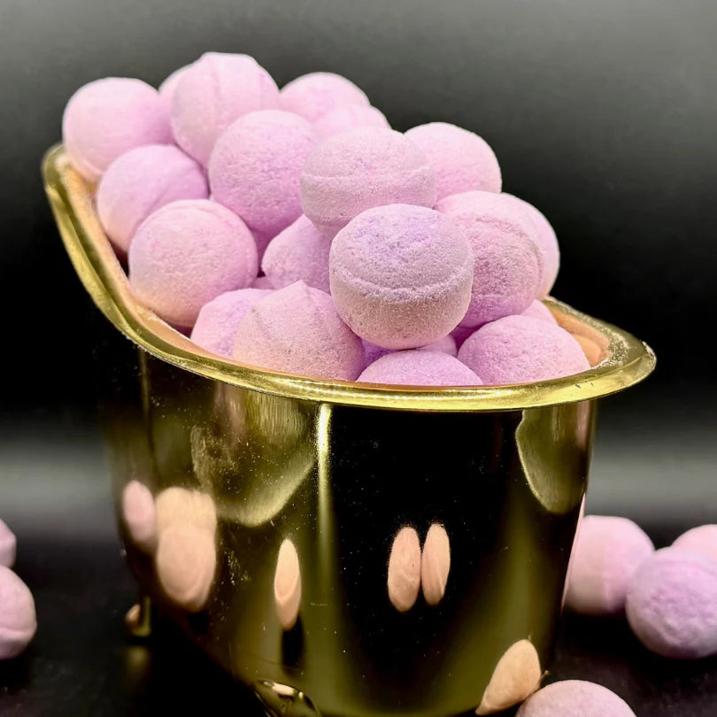 Mini-billes effervescentes parfum rose (l'unité)