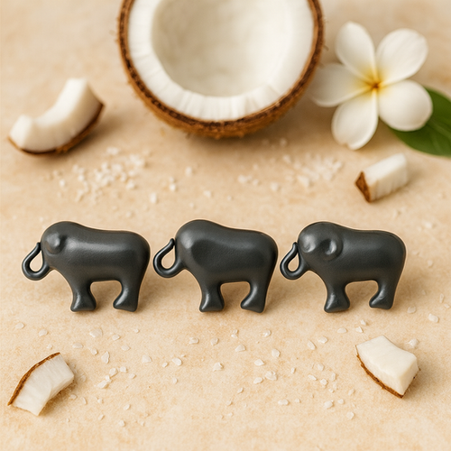Perle de bain elephant gris parfum coco (l'unité)