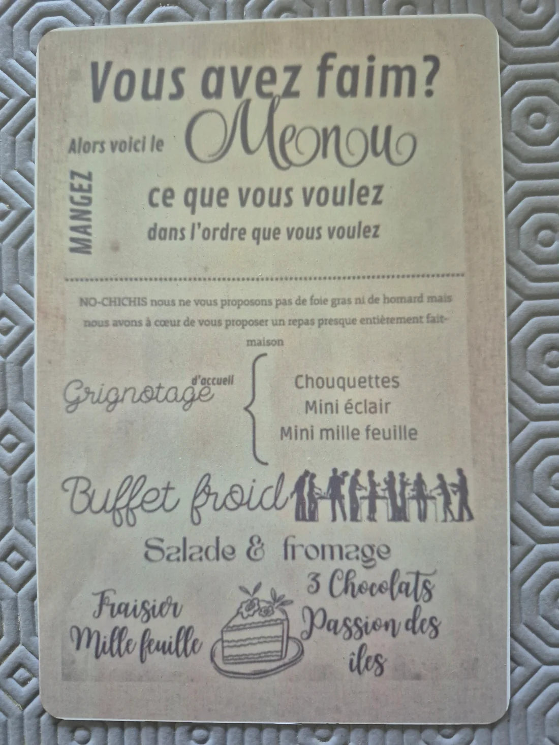 Plaque en aluminium personnalisable (précommande)